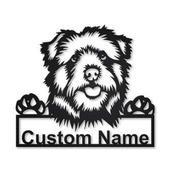 Personalized Norfolk Norwich Terrier Dog Metal Sign Art | Custom Norfolk Norwich Terrier Metal Sign | Animal Funny | Father&#39;s Day Gift - Thegiftio UK