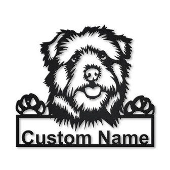 Personalized Norfolk Norwich Terrier Dog Metal Sign Art | Custom Norfolk Norwich Terrier Metal Sign | Animal Funny | Father's Day Gift - Thegiftio UK