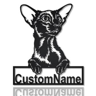 Personalized Oriental Shorthair Cat Metal Sign Art | Custom Oriental Shorthair Cat Metal Sign | Animal Gift | Pets Gift | Birthday Gift - Thegiftio UK