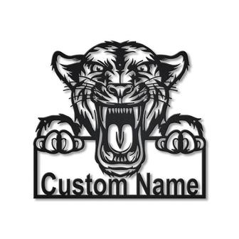 Personalized Panther Animal Metal Sign Art | Custom Panther Animal Metal Sign | Animal Funny | Pets Gift | Birthday Gift - Thegiftio UK