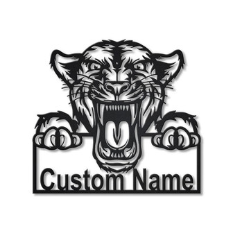 Personalized Panther Animal Metal Sign Art | Custom Panther Animal Metal Sign | Animal Funny | Pets Gift | Birthday Gift - Thegiftio