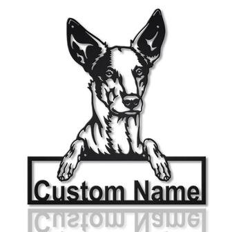 Personalized Podenco Dog Metal Sign Art | Custom Podenco Dog Metal Sign | Animal Funny | Father&#39;s Day Gift | Pet Gift - Thegiftio UK