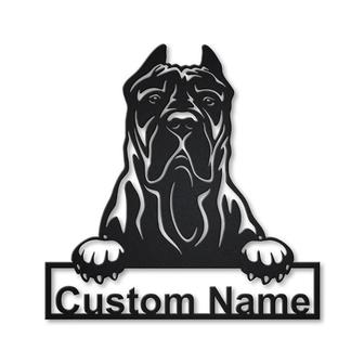 Personalized Presa Canario Dog Metal Sign Art | Custom Presa Canario Dog Metal Sign | Animal Funny | Father&#39;s Day Gift | Pets Gift - Thegiftio UK