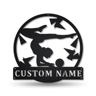 Personalized Rhythmic Gymnastics Ball Monogram Metal Sign Art | Custom Ball Sport Metal Sign | Hobbie Gifts | Sport Gift | Birthday Gift - Thegiftio