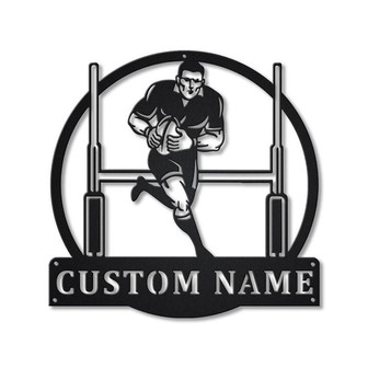 Personalized Rugby Union Sport Metal Sign Art | Custom Rugby Union Sport Metal Sign | Skeleton Rugby Gift | Decor Decoration | Birthday Gift - Thegiftio