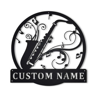 Personalized Saxophone Metal Sign Art | Custom Saxophone Metal Sign | Saxophone Gifts for Men | Saxophone Gift | Musical Instrument Gift - Thegiftio UK