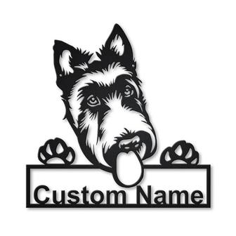 Personalized Scottish Terrier Dog Metal Sign Art | Custom Scottish Terrier Dog Metal Sign | Animal Funny | Father&#39;s Day Gift | Pets Gift - Thegiftio UK