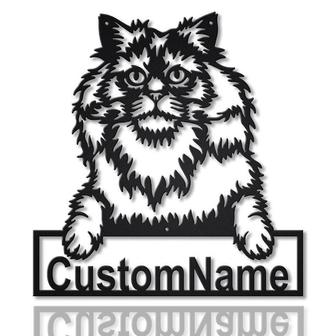 Personalized Selkirk Rex Cat Metal Sign Art | Custom Selkirk Rex Cat Metal Sign | Father&#39;s Day Gift | Pets Gift | Birthday Gift - Thegiftio UK