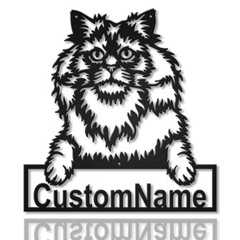 Personalized Selkirk Rex Cat Metal Sign Art | Custom Selkirk Rex Cat Metal Sign | Father's Day Gift | Pets Gift | Birthday Gift - Thegiftio UK