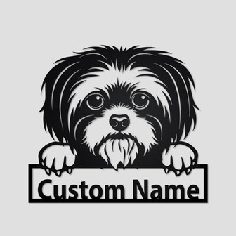 Personalized Shih Tzu Metal Sign | Shih Tzu Metal Wall Art | Dog Metal Sign | Shih Tzu Gift | Dog Lover | Shih Tzu Lover Gifts | Shih Tzu - Thegiftio UK