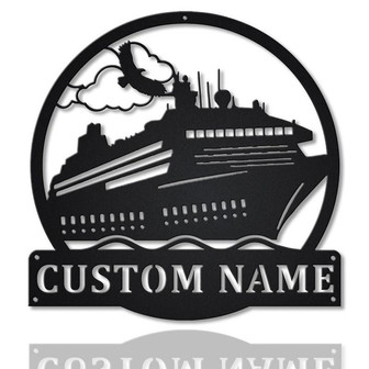Personalized Ship Metal Sign Art | Custom Ship Metal Sign | Gifts for Men | Decor Decoration - Thegiftio UK