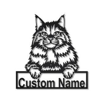Personalized Siberian Cat Metal Sign Art | Custom Siberian Cat Metal Sign | Animal Gift | Pets Gift | Birthday Gift - Thegiftio UK