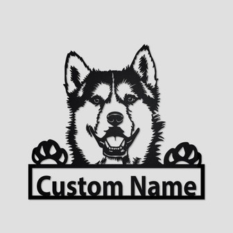Personalized Siberian Husky Metal Sign | Siberian Husky Metal Wall Art | Dog Metal Sign | Siberian Husky Gift | Dog Lover | Siberian Husky - Thegiftio UK