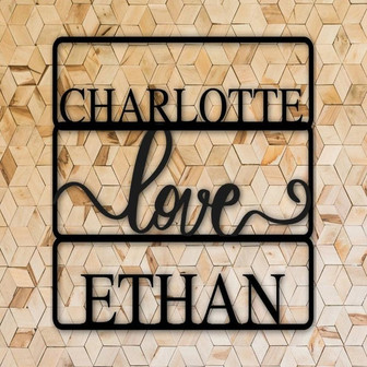 Personalized sign, Name sign, gift for her, custom sign, gift, love sign, decor, home decor, Love Sign, Metal Sign,Valentines Gift,home, art - Thegiftio UK