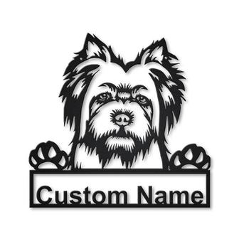 Personalized Silky Terrier Dog Metal Sign Art | Custom Silky Terrier Dog Metal Sign | Animal Funny | Father&#39;s Day Gift | Pets Gift - Thegiftio UK