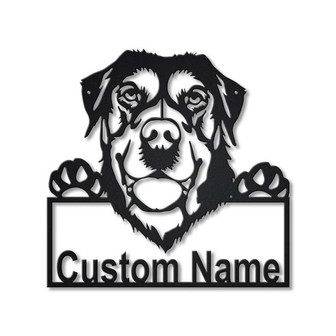 Personalized Swiss Mountain Metal Sign Art | Custom Swiss Mountain Metal Sign | Swiss Mountain Gifts Funny | Dog Gift | Animal Custom - Thegiftio UK