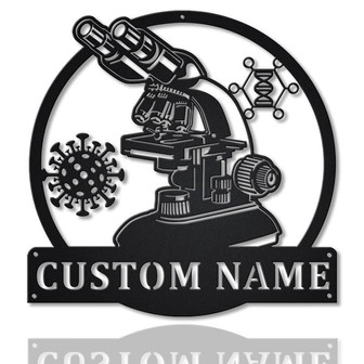 Personalized Teacher Scientist Metal Sign Art | Custom Teacher Scientist Monogram Metal Sign | Teacher Gifts | Job Gift | Home Decor - Thegiftio UK