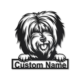 Personalized Tibetan Terrier Dog Metal Sign Art | Custom Tibetan Terrier Dog Metal Sign | Dog Gift | Birthday Gift | Animal Funny - Thegiftio UK