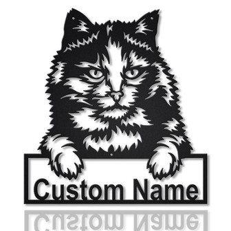 Personalized Tortoiseshell Cat Metal Sign Art | Custom Tortoiseshell Cat Metal Sign | Animal Gift | Pets Gift | Birthday Gift - Thegiftio