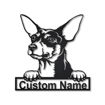 Personalized Toy Fox Terrier Dog Metal Sign Art | Custom Toy Fox Terrier Dog Metal Sign | Dog Gift | Birthday Gift | Animal Funny - Thegiftio UK