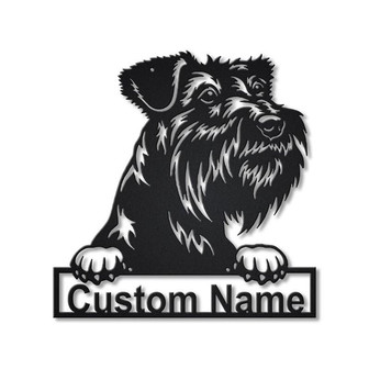 Personalized Tsverkshnautser Dog Metal Sign Art | Custom Tsverkshnautser Dog Metal Sign | Dog Gift | Birthday Gift | Animal Funny - Thegiftio UK