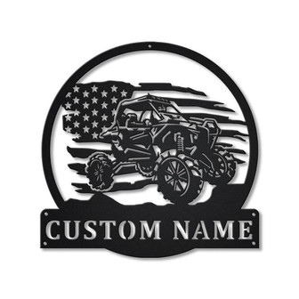 Personalized US ATV Monogram Metal Sign Art | Custom US atv Metal Sign | Hobbie Gifts | Sport Gift | Birthday Gift - Thegiftio UK