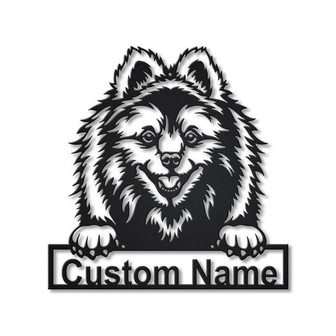 Personalized Volpino Dog Metal Sign Art | Custom Volpino Dog Metal Sign | Dog Gift | Birthday Gift | Animal Funny - Thegiftio UK