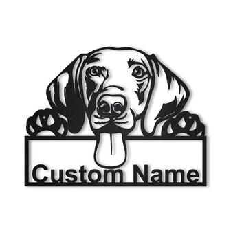 Personalized Weimaraner Dog Metal Sign Art | Custom Weimaraner Dog Metal Sign | Father&#39;s Day Gift | Pets Gift | Birthday Gift - Thegiftio UK