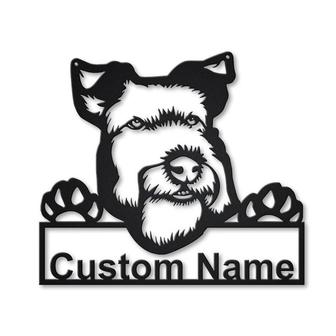 Personalized Welsh Terrier Dog Metal Sign Art | Custom Welsh Terrier Dog Metal Sign | Father&#39;s Day Gift | Pets Gift | Birthday Gift - Thegiftio UK