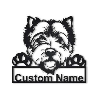 Personalized West Highland White Terrier Dog Metal Sign Art | Custom West Highland White Terrier Dog Metal Sign |Father&#39;s Day Gift|Pets Gift - Thegiftio UK