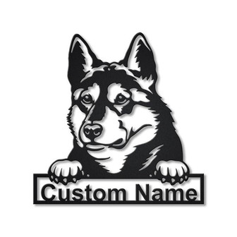 Personalized West Siberian Laika Dog Metal Sign Art | Custom West Siberian Laika Dog Metal Sign | Dog Gift | Birthday Gift | Animal Funny - Thegiftio UK
