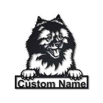 Personalized Wolf Spitz Dog Metal Sign Art | Custom Wolf Spitz Dog Metal Sign | Animal Funny | Father&#39;s Day Gift | Pet Gift - Thegiftio UK