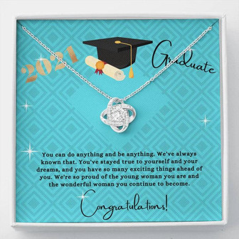 Popular Graduate Love Knot Necklace For Her - Thegiftio UK