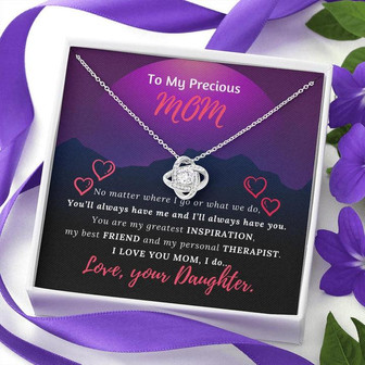 Precious Mom Love Knot Necklace - Thegiftio UK