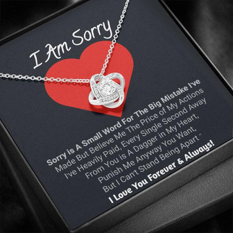 Love Knot Necklace | I Am Sorry Gift - Thegiftio UK
