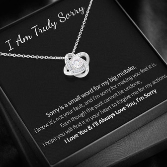 Love Knot Necklace | I Am Sorry Gift For Your Love - Thegiftio UK