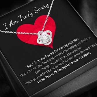  Love Knot Necklace | I Am Sorry Gift For Your Love - Thegiftio UK