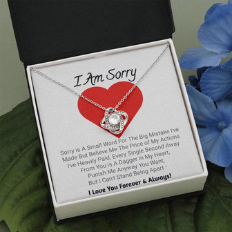 Love Knot Necklace | I Am Sorry - Thegiftio UK