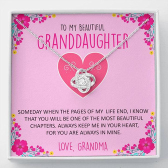 Love Knot Necklace | To My Beautiful Granddaughter - Thegiftio UK