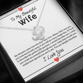 Wife Love Knot Necklace - Thegiftio UK