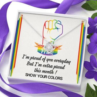 Pride Month Necklace Gift, Lgbt Necklace, Transgender Pride, Gay Pride, Lesbian Pride, Love Is Love Necklace, Bisexual Gift - Thegiftio UK