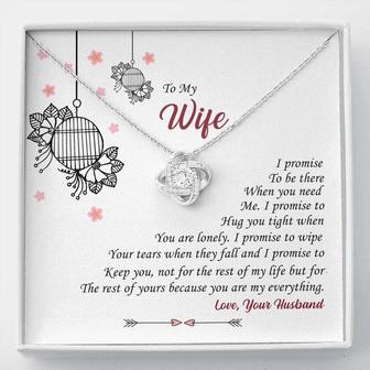Promises | Personalized Gift💓 Love Knot Necklace - Thegiftio UK