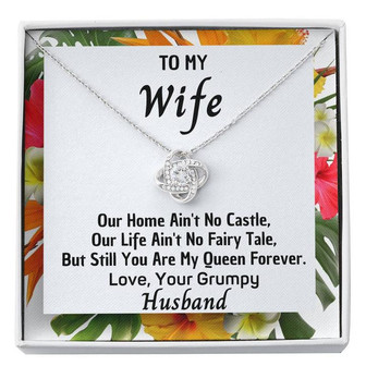 Queen Forever Love Knot Necklace - Thegiftio UK