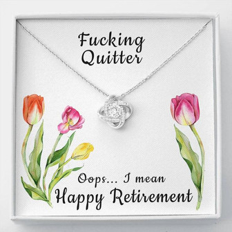 Retirement Gifts For Women Love Knot Necklace - Thegiftio UK