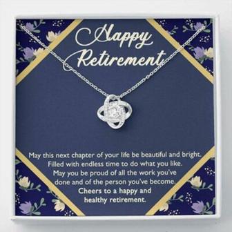 Retirement Necklace For Work Colleague Gift, Leaving Job, Teacher Retirement, New Job - Thegiftio UK