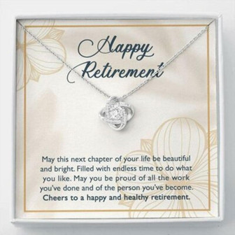 Retirement Necklace For Work Colleague Gift, Leaving Job, Teacher Retirement, New Job - Thegiftio UK