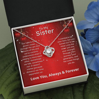 Sister Gift, Love Knot Necklace - Thegiftio UK