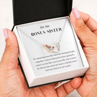 Sister Necklace, Bonus Sister Necklace, Sister In Law Gift Christmas, Sister In Law Wedding Gift - Thegiftio UK