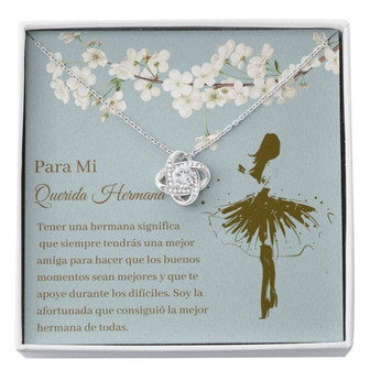 Sister Necklace, Collar Regalo Hermana , Latina Sister Necklace , Spanish Sister Card , Message Necklace , Mejor Hermana Bff - Thegiftio UK
