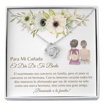 Sister Necklace, Cunada Regalo Boda , Latina Sister In Law , Carta Cunada Boda , Spanish Wedding Gift , Wedding Necklace - Thegiftio UK